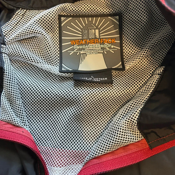 Weatherproof Red and Black Raincoat - Picture 7 of 9